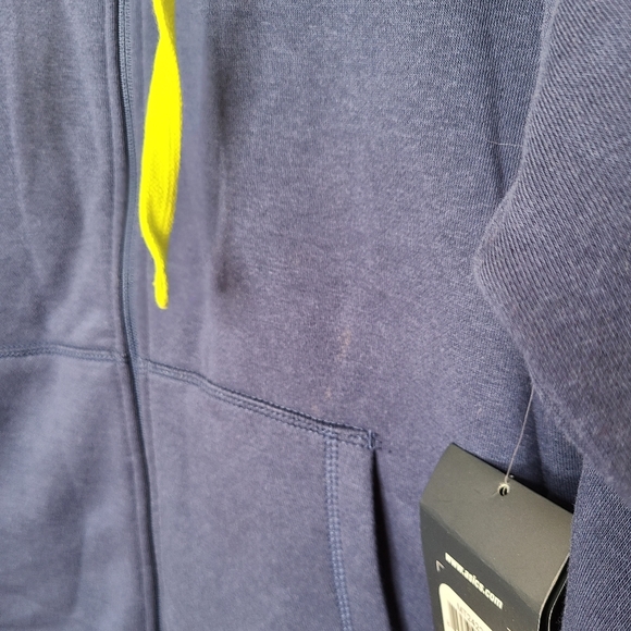 ASICS Hoodie blue and neon green - Picture 3 of 6